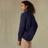Nachhaltiges Damenhemd navy