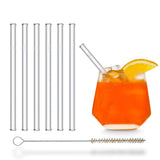 Trinkhalme aus Glas für Aperol Spritz | Länge 15cm