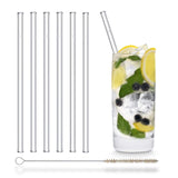 Trinkhalme aus Glas für Cocktails und Longdrinks | Länge 20cm