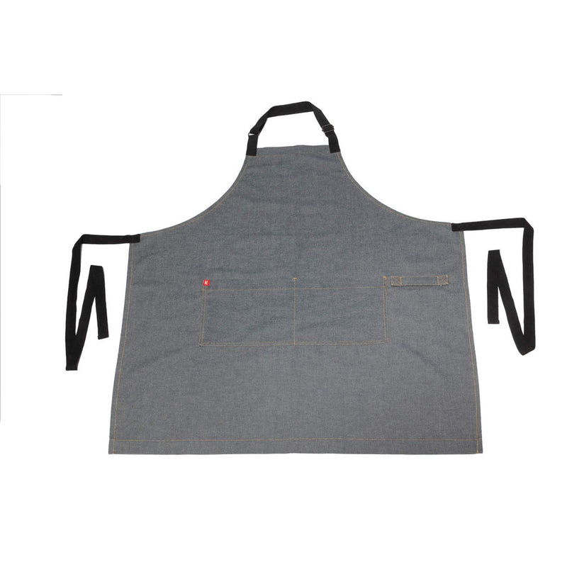 Latzschürze lang im Denim Look
