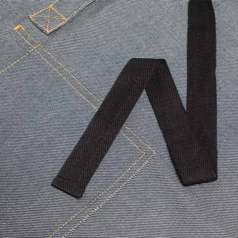 Latzschürze lang im Denim Look