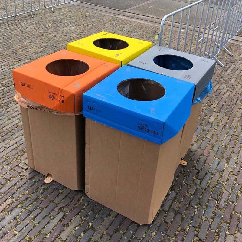Nachhaltiger Mülleimer aus Pappe 240 Liter