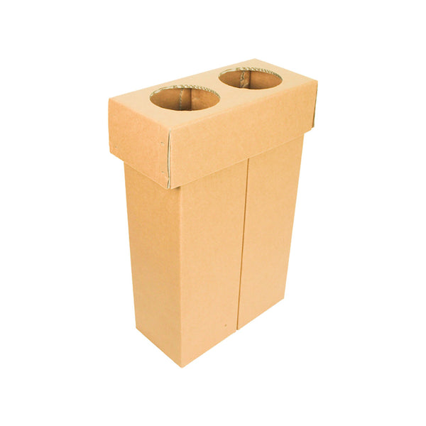Zweiteiliger Mülleimer aus Pappe | 20 Liter