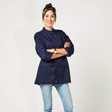 Langarm Kochjacke Navy | Langarm Kochjacke navy