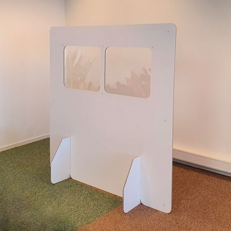Nachhaltiger Raumteiler aus Pappe weiß | Nachhaltiger Raumteiler aus Pappe weiß