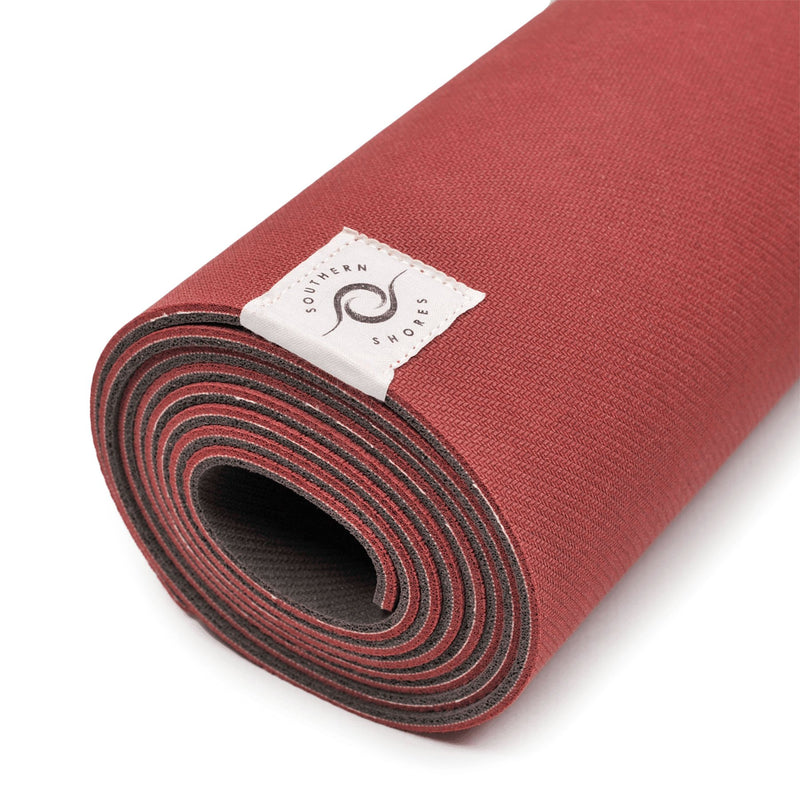 Rote Yogamatte aus Naturkautschuk | Bordeaux Rot